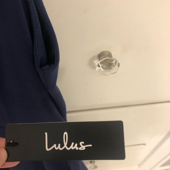 Lulu’s Navy Skater Dress Size L - Picture 5 of 5